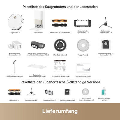 DREAME X50 Ultra Complete Saugroboter mit Wischfunktion,20.000Pa Saugkraft,6 cm Hindernisfreiheit, mit Wischfunktion&Hebarem Wischmopp,KI-Hindernisvermeidung und 360° Navigation