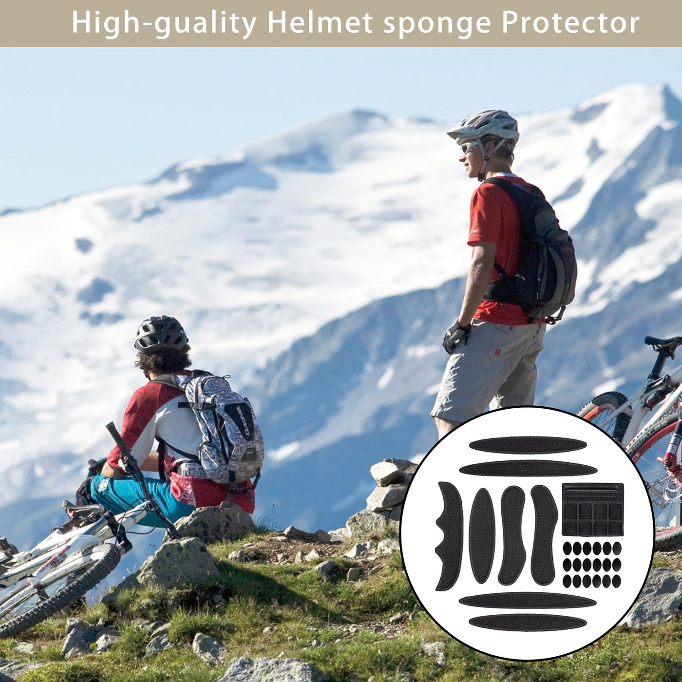1 Sätze Fahrradhelm Polster Ersatz,Universal Helmet Pads,Helmpolster Fahrradhelm Ersatz,Polster Fahrradhelm Schaumstoff,Bequem Fahrradhelm Ersatzteile für Helm,Kinderhelm,Motorradhelm