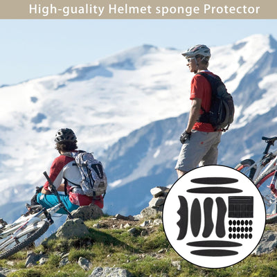1 Sätze Fahrradhelm Polster Ersatz,Universal Helmet Pads,Helmpolster Fahrradhelm Ersatz,Polster Fahrradhelm Schaumstoff,Bequem Fahrradhelm Ersatzteile für Helm,Kinderhelm,Motorradhelm
