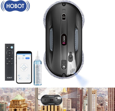 Sichler Exclusive Fenstersaugroboter: HOBOT-388 Profi-Fensterputz-Roboter, Sprüh-Funktion, App (Fensterputzautomat, Profi-Fensterputzroboter, Elektrischer Fensterreiniger)
