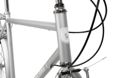 FabricBike Southken - City Bike 28 Zoll, Cityräder, klassisches Stadtrad, Fahrrad mit Korb, bequemer Sattel, 7-Gang-Schaltung (Southken Matte Grey, L-58cm)