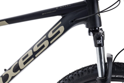 Axess Brash Mountainbike | MTB-Hardtail | 16-Gang Schaltung | Hydraulische Scheibenbremsen, Farbe:matt Black, Rahmengröße:14 Zoll, Laufradgröße:27.5 Zoll