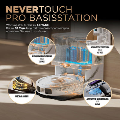 Shark PowerDetect 2-in-1-Saug- & Wischroboter, NeverTouch Pro 60 Tage, Selbst-Entleerung, Befüllung & -Reinigung, 3D- & LiDAR-Navi, NeverStuck-Hindernisumgehung, WLAN/App/Alexa, Weiß, AV2800ZEEUWH