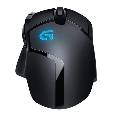Logitech G402 Hyperion Fury Gaming-Maus mit 4K DPI optischem Sensor, 8 programmierbare Tasten, Taste zur DPI-Umschaltung, 32-Bit-ARM-Prozessor, Leichtgewicht, PC/Mac - Schwarz