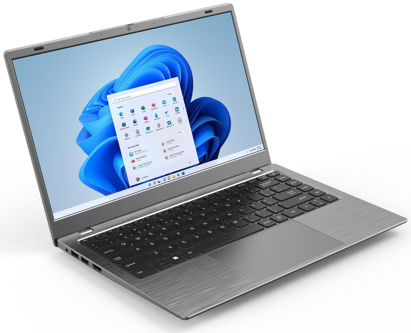 difinity 15.6 Zoll FullHD lautloses Premium Notebook - Made in Germany mit USB-C Laden und 3 Jahren Garantie! AMD 3020E 2x2.6 GHz, Radeon Vega3, 16 GB, 512 GB SSD, USB C, WLAN, BT, Windows 11 - #8271