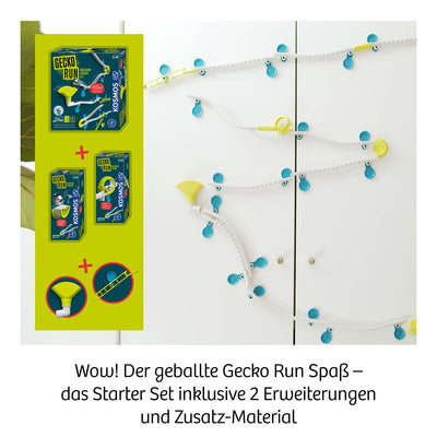 KOSMOS 621209 Gecko Run - Big Pack, Big Box, Vorteilspack, Erweiterbare Kugelbahn für Kinder, Vertikale Kugelbahn, Murmelbahn, Lernspielzeug und Konstruktionsspielzeug ab 8 Jahren