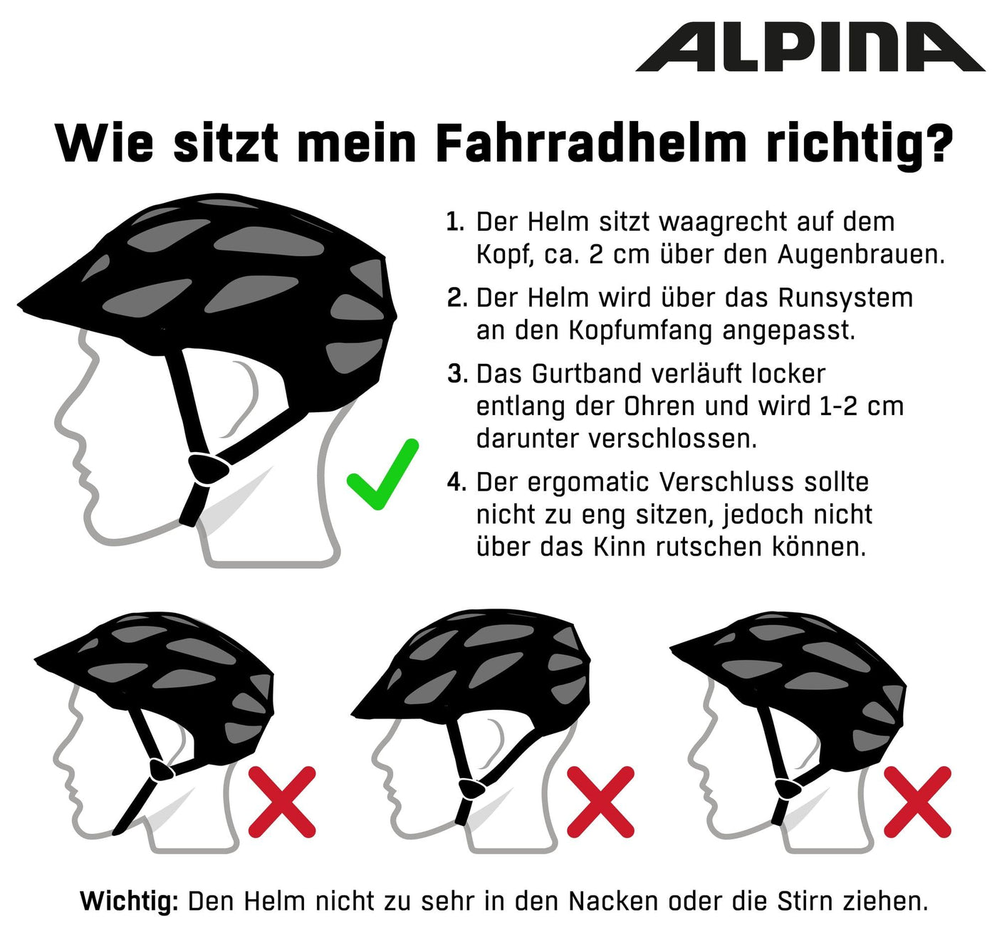 ALPINA KAMLOOP - Individuell Anpassbarer, Leichter & Sicherer Fullface Fahrradhelm Mit Kinnbügel Für Erwachsene, black matt, 55-59 cm