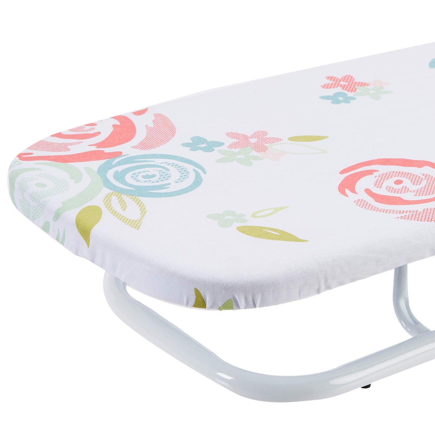 Amazon Basics – Tisch-Bügelbrett, 77 x 29 cm, Weiß, Geblümt
