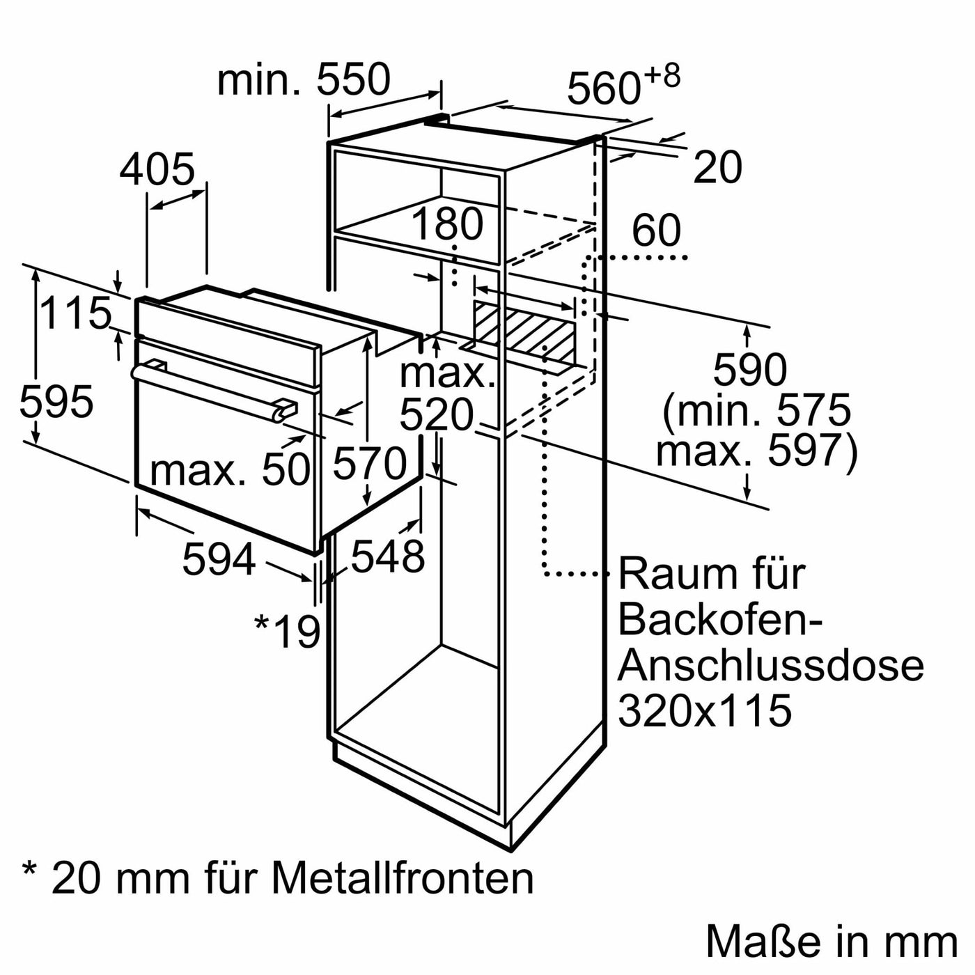 Siemens HB113FBS1, iQ100 Einbau-Backofen, 60 x 60 cm, Schwarz, Edelstahl, Schnellaufheizung, Gleichmäßig Bräunung durch 3D Heißluft, einfache Bedienung dank LED Display und versenkbarer Drehwähler