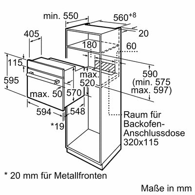 Siemens HB113FBS1, iQ100 Einbau-Backofen, 60 x 60 cm, Schwarz, Edelstahl, Schnellaufheizung, Gleichmäßig Bräunung durch 3D Heißluft, einfache Bedienung dank LED Display und versenkbarer Drehwähler