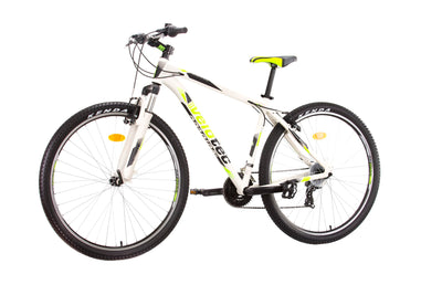 Multibrand Distribution Probike PRO 29 Zoll Fahrrad Mountainbike 21 Gang, Herren, Damen geeignet ab 175-190 cm (Weiß Grün Matt)