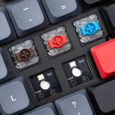 Keychron K13 Pro QMK/VIA Ultradünne benutzerdefinierte kabellose mechanische Tastatur Hot-Swap-RGB-Hintergrundbeleuchtung Roter Schalter Gateron