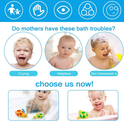 3 Stück Baby Badespielzeug,Baby Bad Spielzeug Schildkröte,Kunststoff Badewanne Spielzeug,Badewanne Pool Spielzeug Uhrwerk Schildkröte,Schwimmbad Spielzeug Für Kleinkinder Jungen Mädchen
