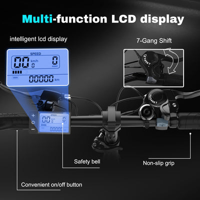 RCB RK6 20" E Bike für Erwachsene, 250W Motor 36V 15.6Ah Akku, 7-Gang,Breitreifen Klappbares E-Bike, Leichtes Elektrofahrrad für Stadtpendler