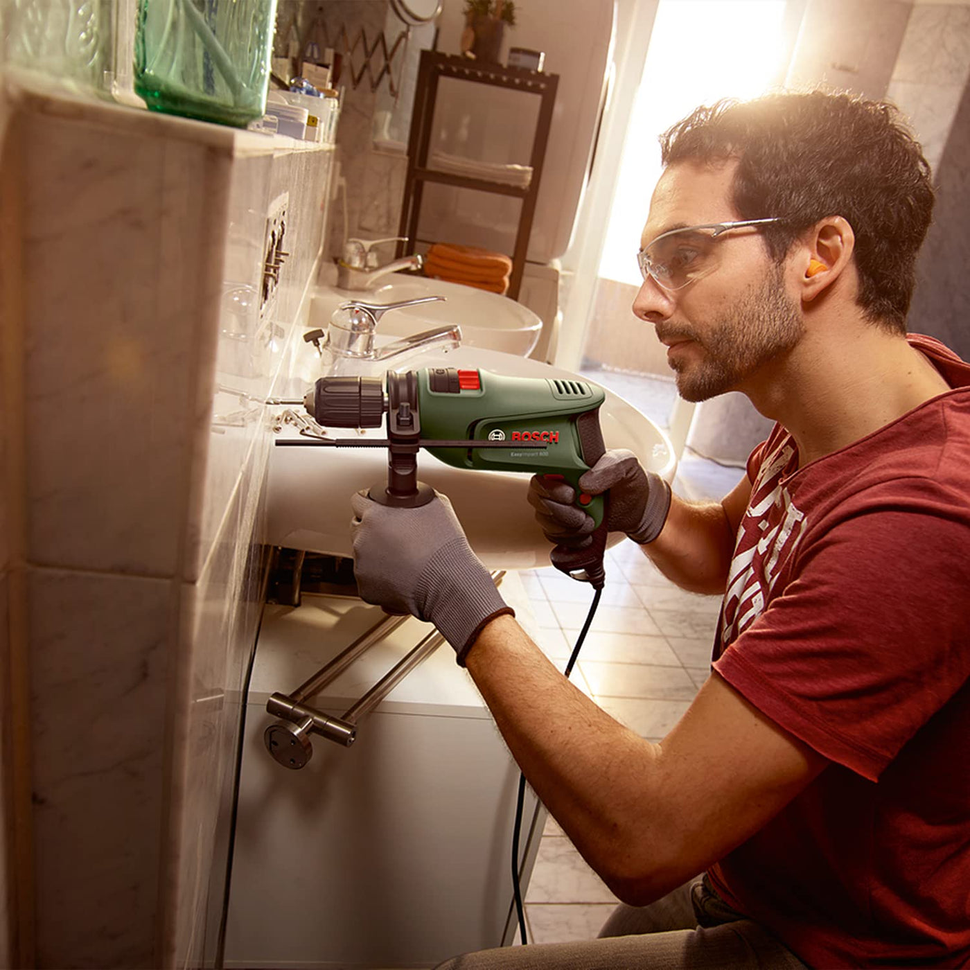 Bosch Home and Garden Bosch Schlagbohrmaschine EasyImpact 630 (630 Watt, im Koffer)