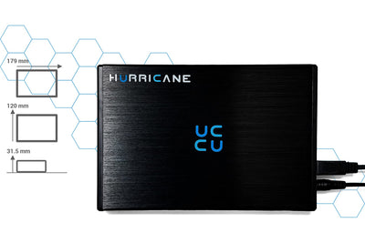 HURRICANE GD35612 Externe Festplatte 2TB 3,5" USB 3.0 Aluminium HDD mit Netzteil für PC, TV, Ps4, Ps5, Xbox Laptop kompatibel mit Windows mac Linux