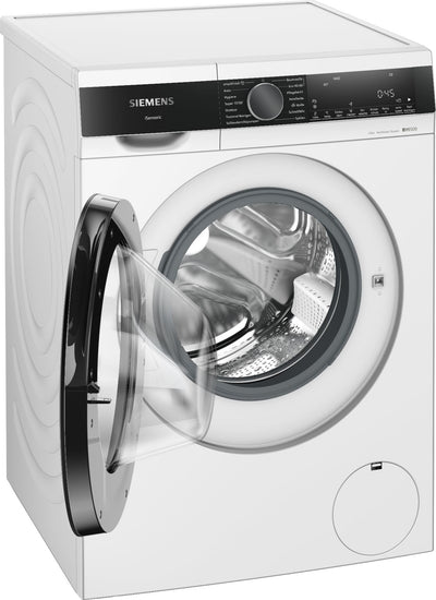 Siemens WG44G2F41, iQ500, Waschmaschine 9 kg, 1400 UpM, automatische Fleckenentfernung, weniger Bügeln mit smartFinish, varioSpeed für schnelles Waschen, i-Dos, Nachlegefunktion, aquaStop, Weiß