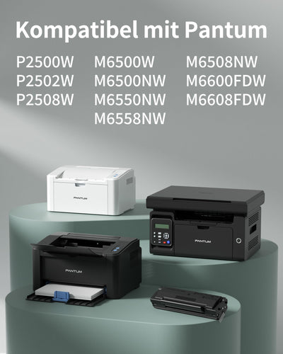 PANTUM PA-210 Original Tonerkartusche Schwarz Laser P2502W P2500W M6500W M6500NW M6508NW M6550NW M6558NW M6800FDW M6808FDW, 1.600 Seiten
