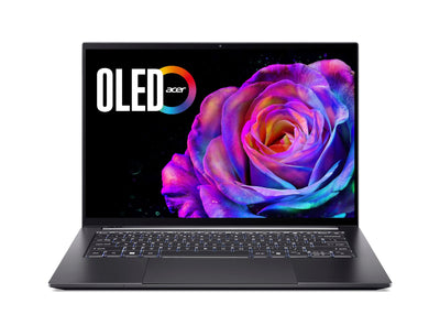 Acer Swift X 14 AI OLED (SFX14-61G-R50J) KI Laptop, Copilot+ PC, 14" WQ2.8K OLED 120Hz Touch-Display, AMD Ryzen Al 7 350, 32GB RAM, 1TB SSD, NVIDIA GeForce RTX 5060, Windows 11, QWERTZ Layout