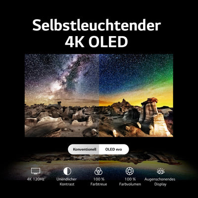 LG OLED55C37LA TV 139 cm (55 Zoll) OLED evo Fernseher (Smart TV, Brightness Booster, 120 Hz) [Modelljahr 2023]