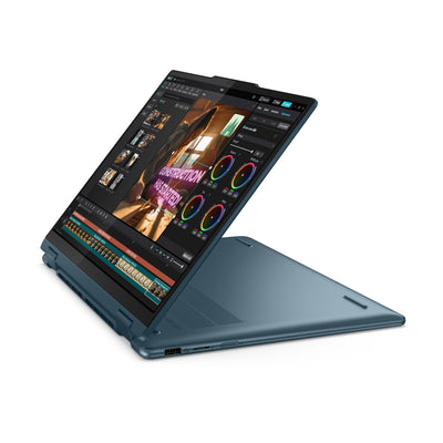 Lenovo Yoga 7 2-in-1 Convertible AI Laptop | 14" 2.8K WUXGA OLED Display | Intel Core Ultra 7 155H | 32GB RAM | 1TB SSD | Intel Arc Grafik | Windows 11 Home | QWERTZ | blau | 3 Monate Premium Care