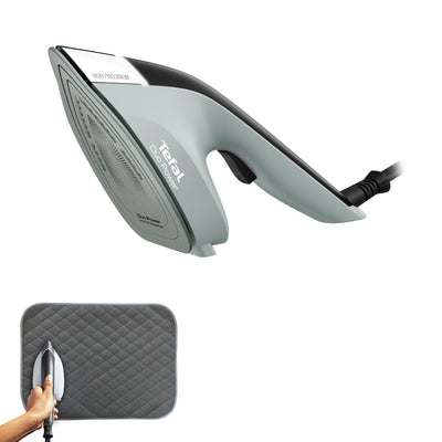 Tefal Duo Power 2-in-1 Bügeleisen und Dampfglätter, 1700 W, 25 g/Min. Dampfmenge, 100 g/Min. extra Dampfstoß, leichtes Handteil, 30 Sek. Aufheizzeit, Eukalyptus/Schwarz, JF4031E0