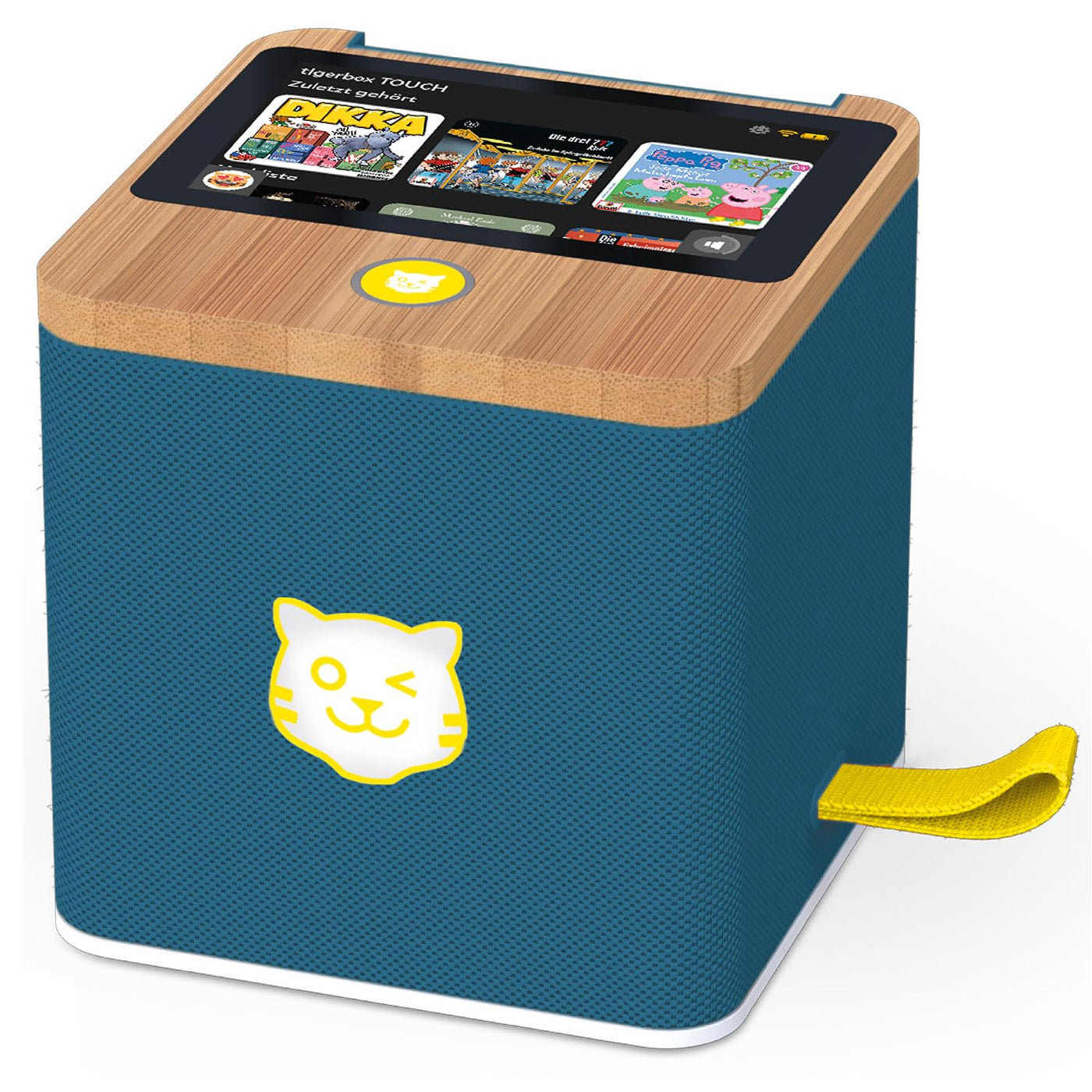 tigermedia tigerbox Touch Plus Royal Sun dunkelblau | Streaming-Hörbox für Kinder | Stereo-Klang | Farb-Touchdisplay | Hörspielbox mit Nachtlicht | Bluetooth-Kopfhöreranschluss | extra starker Akku