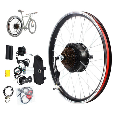 jiumxliu 20 Zoll 36V Ebike Umbausatz 250W Elektrofahrrad Umbausatz Heckmotor Elektrofahrrad Conversion Kit 30km/h, 5-Stufen PAS, Tempomat, LCD-Display, Controller-Paket, für Scheiben-/V-Bremse
