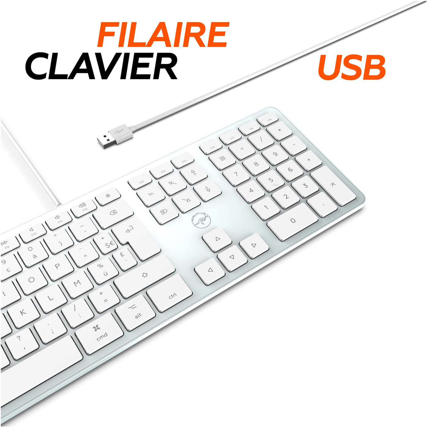 Mobility Lab clavier Design Touch Mac ML300368 - AZERTY