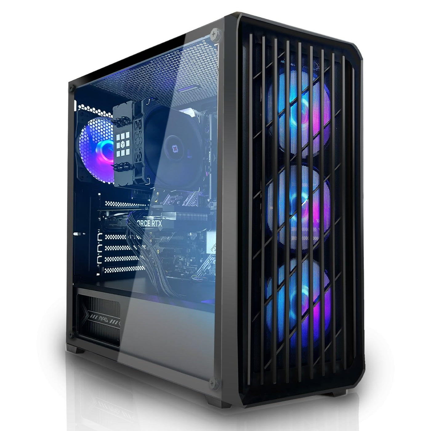 SYSTEMTREFF Basic Gaming PC AMD Ryzen 5 5600G 6x4.4GHz | AMD RX Vega 7 4K HDMI DX12 | 1TB M.2 NVMe | 16GB DDR4 RAM | WLAN Desktop Computer Rechner für Gamer, Zocker