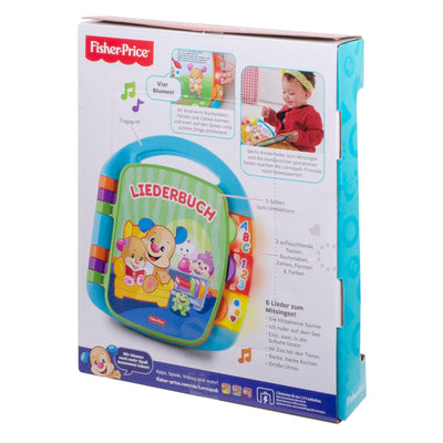 Fisher-Price Lernspaß, Liederbuch, Baby Musik Buch, Musikspielzeug für Babys, Elektronisches Kinderbuch, ab 6 Monate, Deutsche Version, CDH40