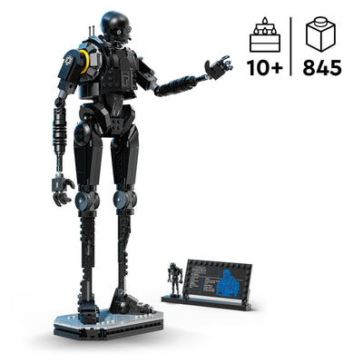 LEGO Star Wars 75434 Sicherheitsdroide K-2SO – Figur zum Bauen & Ausstellen, BAU-Spielzeug, Sammler-Modell mit Infotafel – Geschenk für Jungen, Mädchen und Erwachsene Andor-Fans