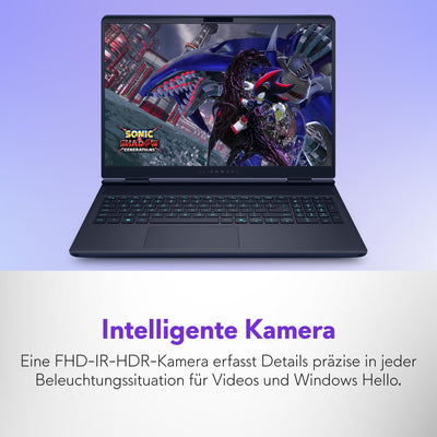 Alienware 16x Aurora Gaming Laptop AC16251 16" WQXGA 240Hz G-Sync Display, Intel Core Ultra 9 275HX Series 2, Nvidia Geforce RTX 5070, 32GB RAM, 1TB SSD, Windows 11 Home, AlienFX RGB QWERTZ Tastatur