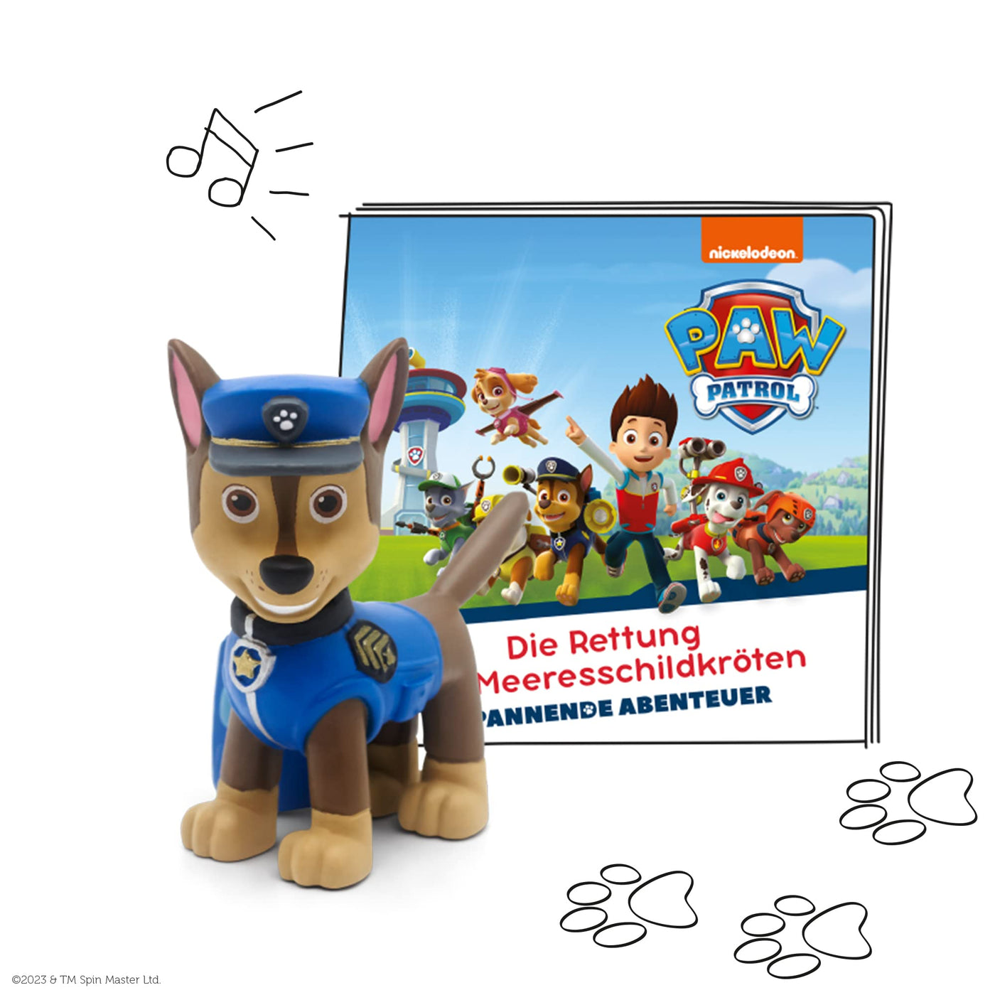 tonies Toniebox Extrapack – Toniebox Starterset Blau + 3 Hörfiguren, Toniebox Blau mit passendem Kreativ 3 x Paw Patrol Kinder ab 3 Jahren