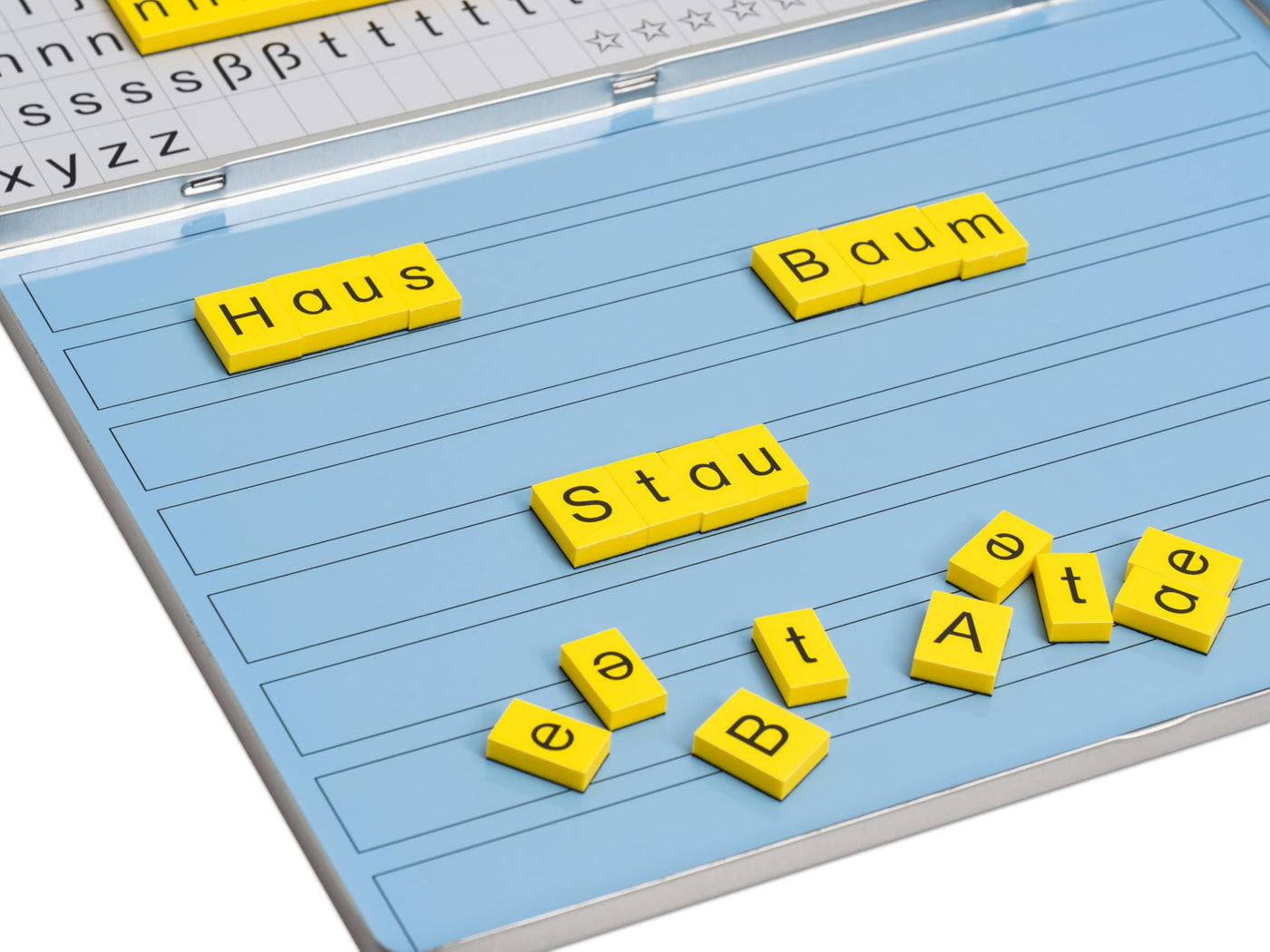 Betzold - Lese-Magnetbox - Lesen Lernen Kinder Buchstaben-Kasten magnetisch Lernspielzeug