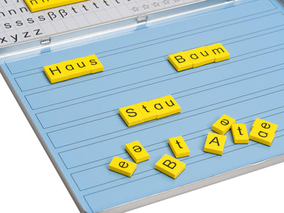 Betzold - Lese-Magnetbox - Lesen Lernen Kinder Buchstaben-Kasten magnetisch Lernspielzeug