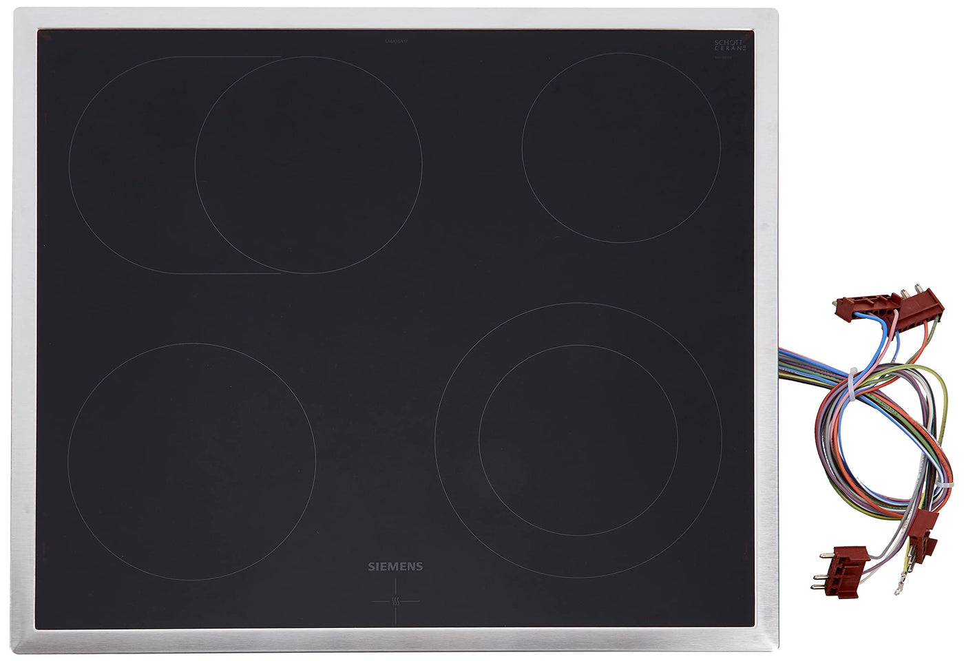 Siemens iQ300 Elektrokochfeld EA645GN17, herdgebunden, 60 cm, aufliegender Rahmen, 4 highSpeed Kochzonen, Bräterzone und Zweikreiszone