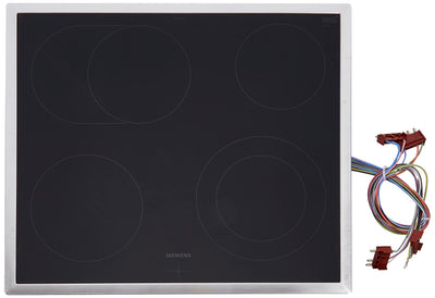 Siemens iQ300 Elektrokochfeld EA645GN17, herdgebunden, 60 cm, aufliegender Rahmen, 4 highSpeed Kochzonen, Bräterzone und Zweikreiszone