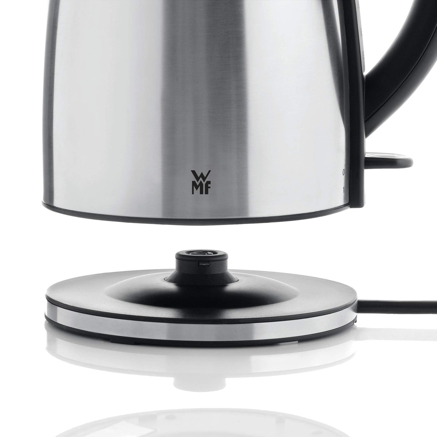 WMF Stelio Wasserkocher Edelstahl 1,7l, elektrischer Wasserkocher mit Kalkfilter, 2400 W, Wasserstandanzeige beleuchtet, edelstahl matt