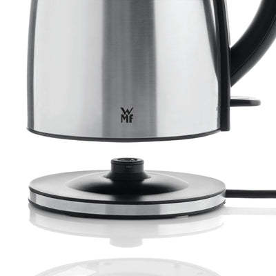 WMF Stelio Wasserkocher Edelstahl 1,7l, elektrischer Wasserkocher mit Kalkfilter, 2400 W, Wasserstandanzeige beleuchtet, edelstahl matt