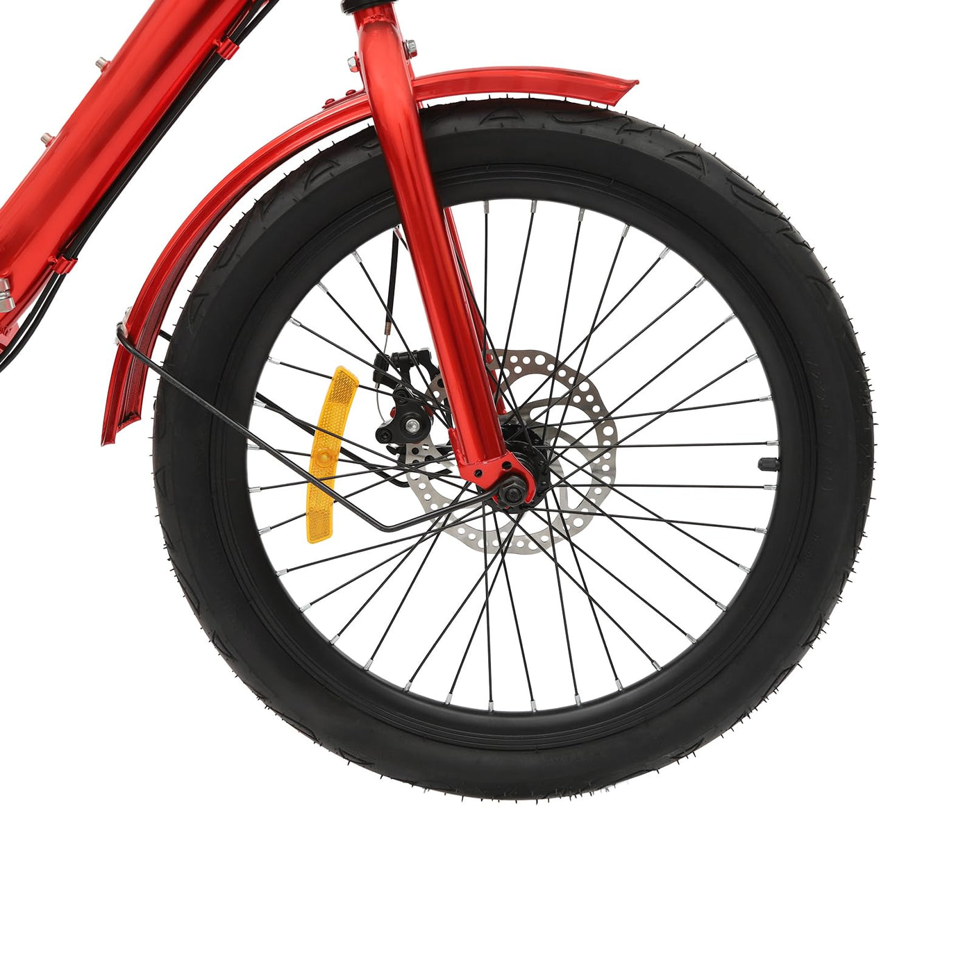 HuKaiL 20 Zoll Faltbar Dreirad für Erwachsene,7 Gang Klappbar Dreiräder mit Einkaufskorb, Höhenverstellbares Dreirädriges für Erwachsene und Senioren zur Freizeitgestaltung, Rot