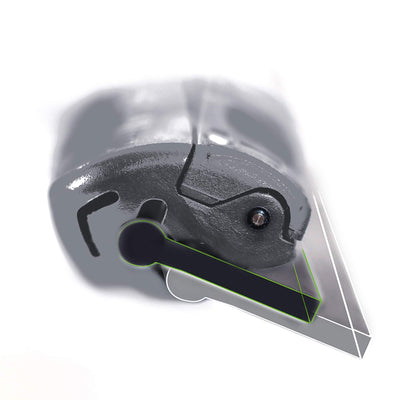 UNGER ErgoTec Ninja Fensterwischer 40° (Breite 45 cm, ergonomischer Griff, mit Soft-Gummi, Zwei Gummi Positionen, Fensterabzieher mit Schwenkfunktion) EN450