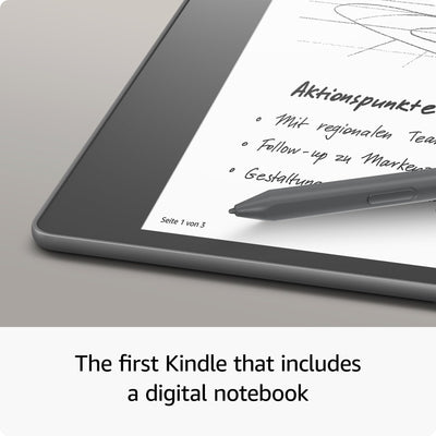 Kindle Scribe (16 GB) – der erste Kindle, der auch ein digitales Notizbuch ist – mit Paperwhite-Bildschirm (10,2 Zoll, 300 ppi) und Standard-Eingabestift + Kindle Unlimited