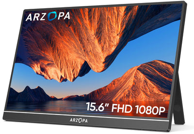 ARZOPA 16.0" 2.5k Portable Monitor, 2560x1600 HDR Display, 500nits 8bit QHD, USB-C HDMI Tragbarer Monitor für Laptop, 16:10 IPS, Unipolar Support für Mac PC PS4/5 Xbox Switch