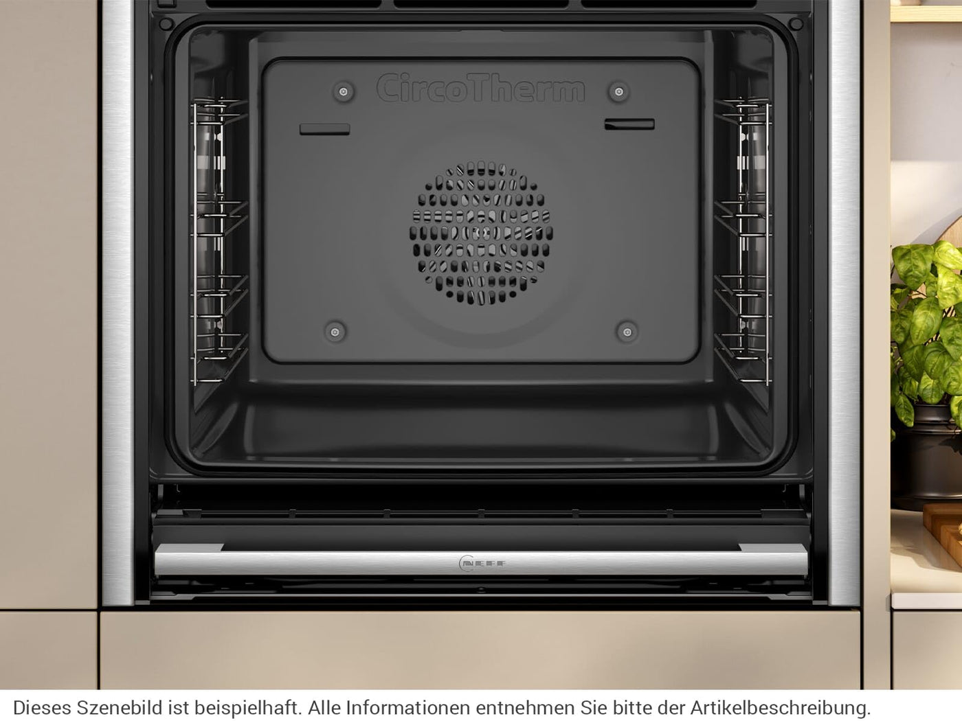 NEFF B54CR31N0 Einbau-Backofen N70, Integrierbarer Backofen 60 x 60cm, Slide&Hide, Full Touch TFT-Display, Automatikprogramme, Soft Open & Close, Edelstahl