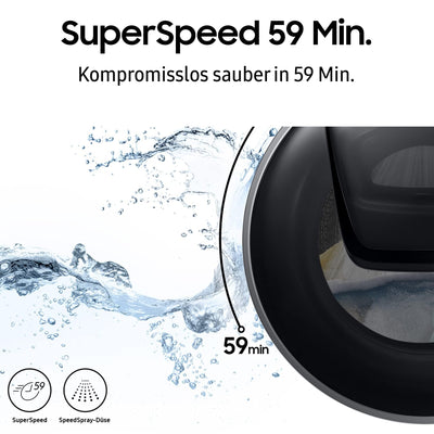 Samsung WW80T654ALX/S2 Waschmaschine 8 kg, 1400 U/min, Ecobubble, AddWash, WiFi SmartControl, Hygiene-Dampfprogramm, Inox