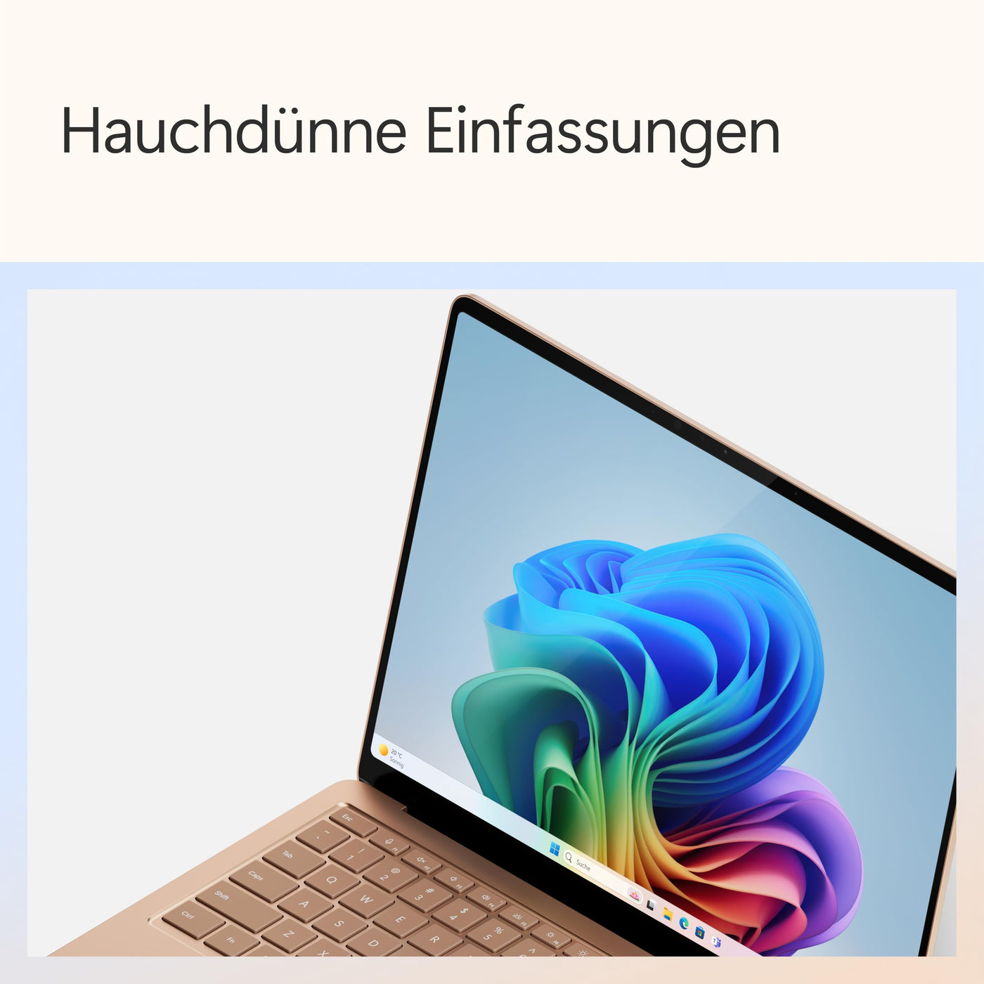 Microsoft Surface Laptop | Copilot+ PC | 13.8” Touchscreen | Snapdragon® X Elite (12 Kerne) | 16GB RAM | 512GB SSD | neuestes Modell, 7. Edition | Sand