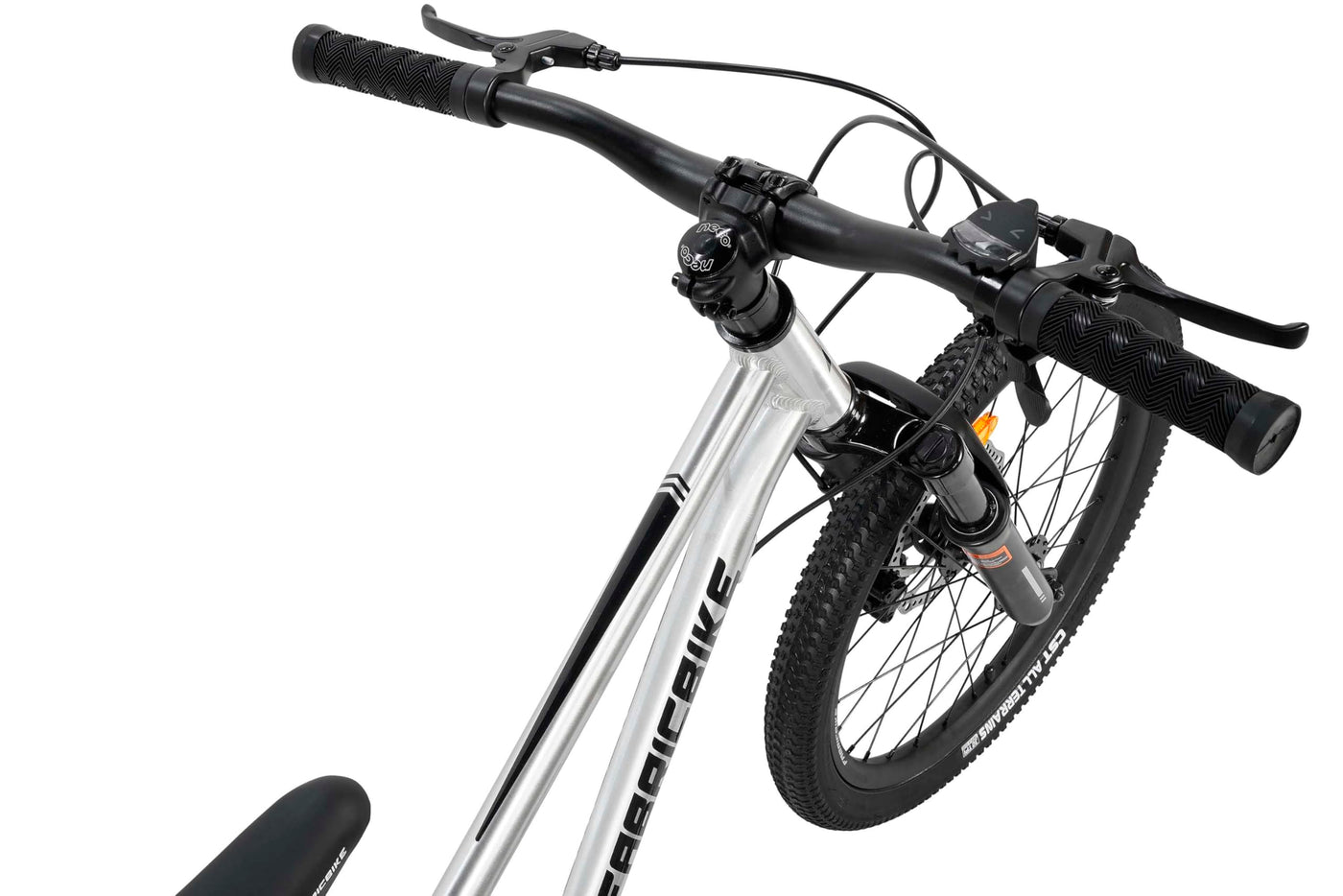 FabricBike Terra - Alu Mountainbike Jugendfahrrad 20 Zoll ab 6, 7 und 8 Jahre, 7-Gang-Schaltung, Scheibenbremse, Federgabel, Kinder Fahrrad (Polished)