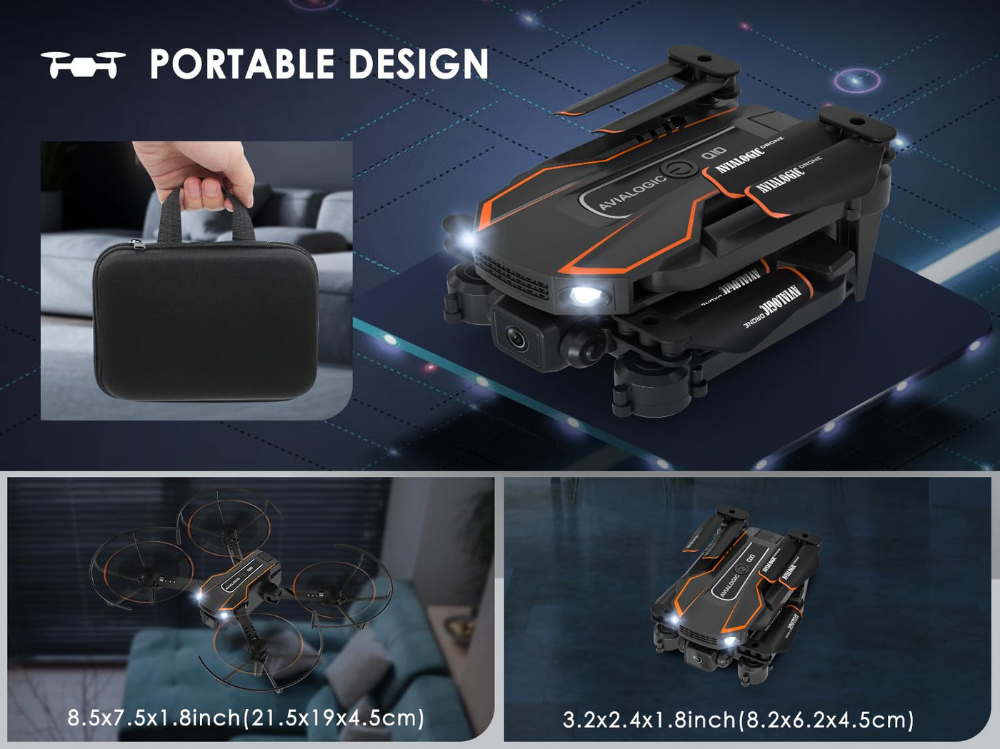 Drohne mit Kamera HD 720P für Kinder, RC Drone Quadcopter mit Kopflos Modus, 3D Flip, Höhenhaltung, Flugbahn, Spielzeug und Geschenke für Jungen Mädchen Anfänger