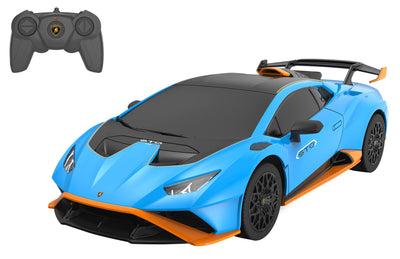 JAMARA Lamborghini Huracán STO 1:24 2,4GHz - offiziell lizenziert, bis zu 1 Stunde Fahrzeit bei ca. 9 Km/h, perfekt nachgebildete Details, hochwertige Verarbeitung